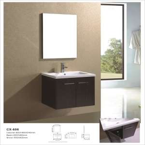 Melamine Furniture Wall-Mounted MDF Bathroom Vanity